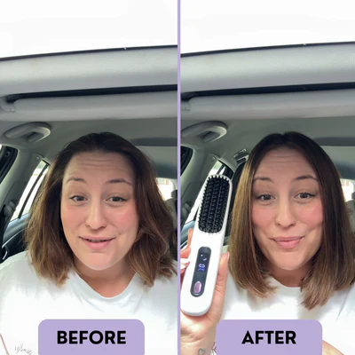 Before and after hair result