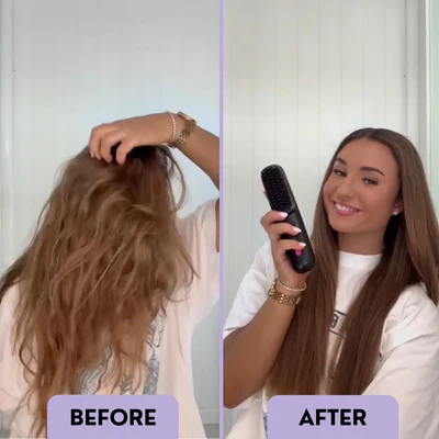 Before and after hair result