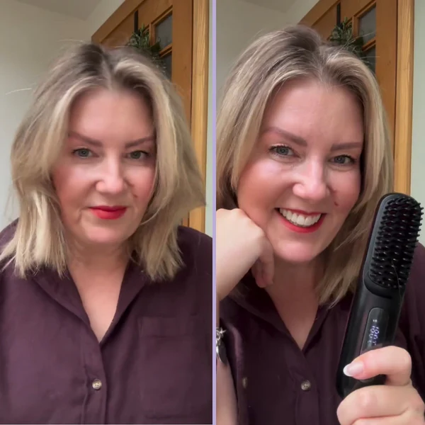 Customer before and after styling result